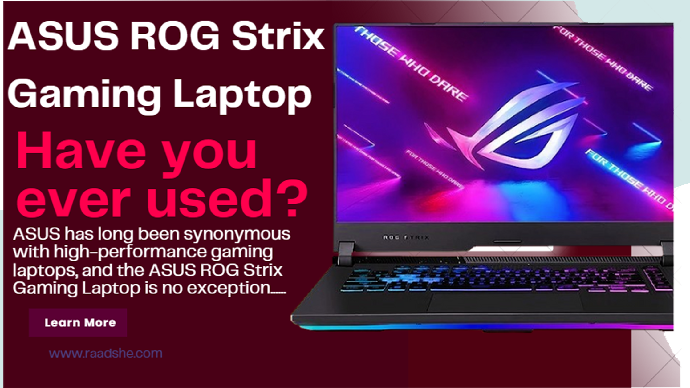 ASUS ROG Strix Gaming Laptop Review 2024 Raadshe